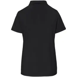 Ladies Aerogrid Golf Shirt Black-Red Back